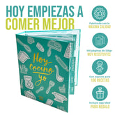 RECETARIO ARCHIVADOR TURQUESA | Caja regalo con separadores y hojas para recetas - PEDRITA PARKER