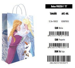 BOLSA REGALO INFANTIL DISNEY FROZEN 90G ASAS PAPEL RETORCID | ANDINA | 1 UNIDAD | 8436557053077
