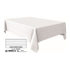 ROLLO MANTEL PAPEL 1,2X5M BLANCO ADAMASCADO RECICLADO BRILLO | ANDINA | ENVASE 25 UDS. UNIDAD | 68436557056650