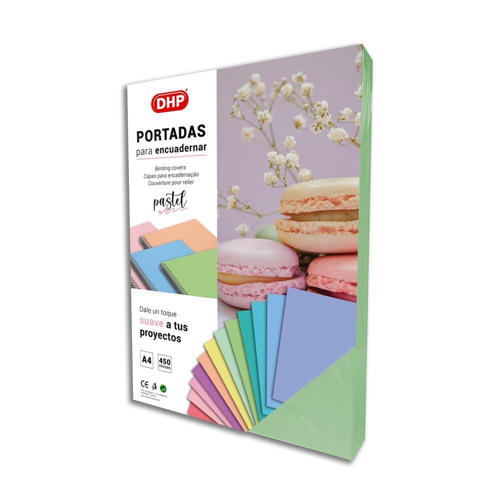 PORTADA PP 0,45 MM A4 9 VERDE PASTEL P/100 | 100 UNIDADES | (DHP COMERPA SLU)
