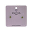 Pendientes cuadrados hipoalergénicos Cittrus Green Olivia Luxury