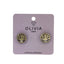 Pendientes árbol Rivoli Snow hipoalergénicos ocre espejo Olivia Luxury