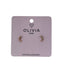 Pendientes Luna Hipoalergenico Bañado en Oro Rosado 24 K Olivia Luxury