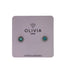 Pendientes reloj hipoalergénicos Rivoli turquesa Olivia Luxury