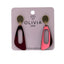 Pendientes plexi hipoalergénicos Organic Red Olivia Luxury