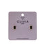 Pendientes Baguete Black Hipoalergénico Bañado en Oro 24 K Olivia Luxury