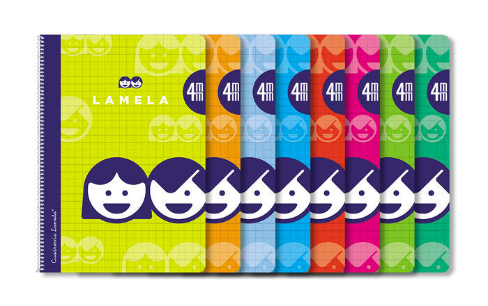 Bloc Espiral A4 Liso 80H 90g | Lamela | Cartón | Formato A4 | Pack 10 Unidades