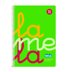 Bloc Espiral A5 Liso 90g | Lamela | Polipropileno | Formato A5 | Pack 5 Unidades