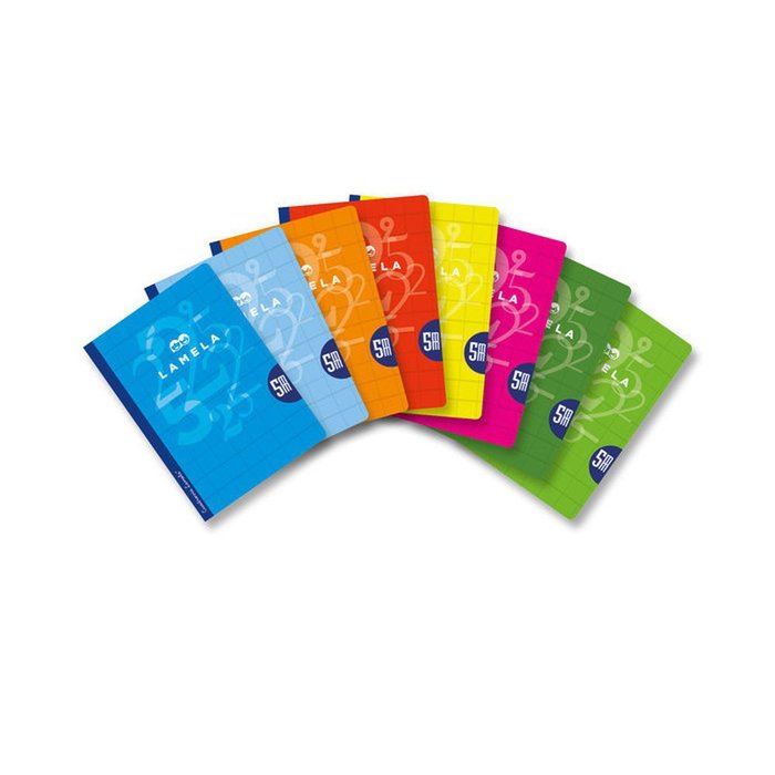 Bloc Espiral Estándar Liso 50H 90g | Lamela | Cartón | Formato Estándar | Pack 5 Unidades