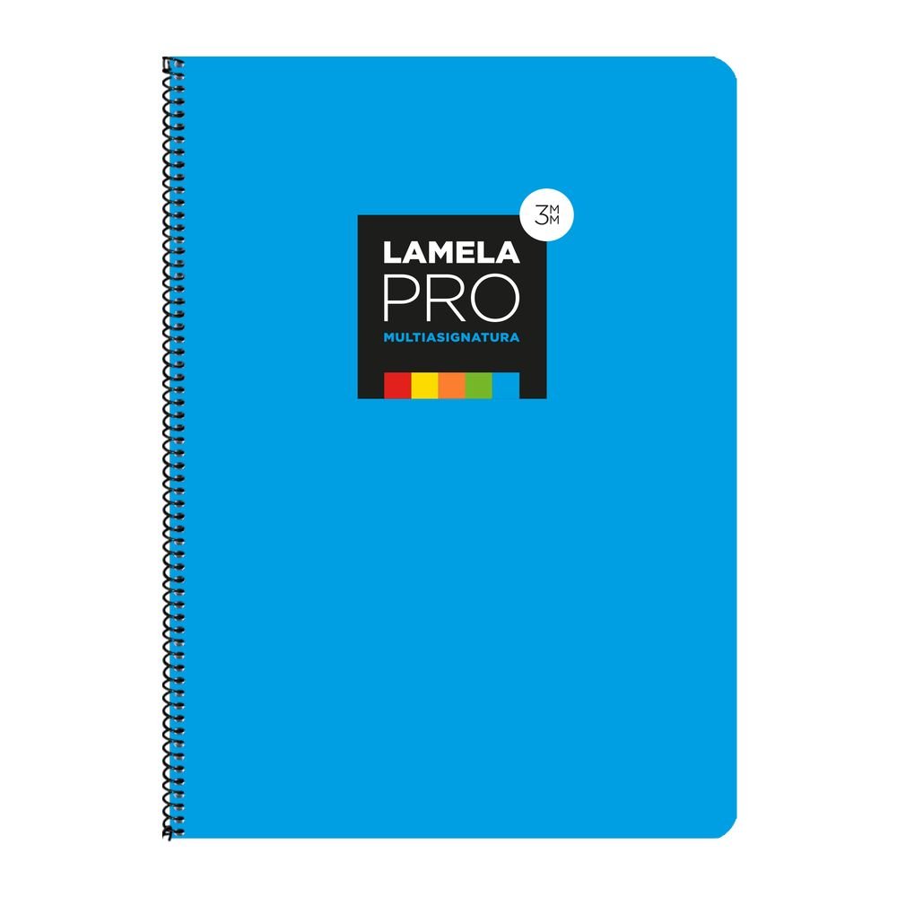 BLOC CUARTO FLUOR PP CUADROVIA 5MM 90G 6 COLORES SURTIDO | 6 UNIDADES | (LAMELA)