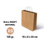 Bolsa Kraft Xs 18x8x24 100 g Liso Negro Pack 25 Unidades GRAFOPLAS