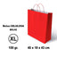 Bolsa celulosa XL 40x18x43 cm Rojo GRAFOPLAS Pack 25 unidades