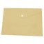 Sobres portadocumentos A4 con broche PP amarillo pastel, pack 12 ud.