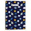 Libreta A4 44H 80G. Cuadricula 4X4 Planetas Azul Rubio