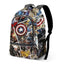 MOCHILA DOBLE CREMALLERA CAPITAN AMERICA COMIC | KARACTERMANIA S,L,