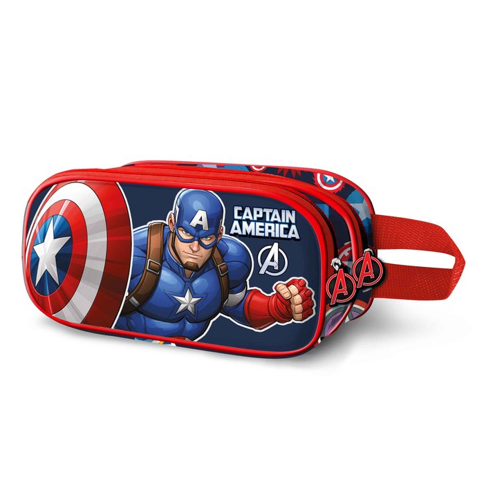 PORTATODO DOBLE 3D CAPITAN AMERICA PATRIOT | KARACTERMANIA S,L,