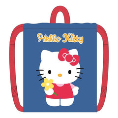 SAQUITO ESCOLAR DE CUERDAS HELLO KITTY FLOR | CERDA DISEÑO