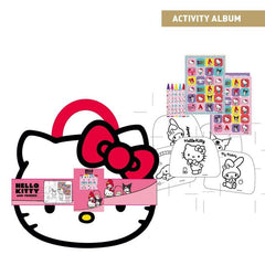 ALBUM ACTIVIDADES PARA COLOREAR + PEGATINAS HELLO KITTY | CERDA REGALO | 1 UNIDAD | 8445484513141