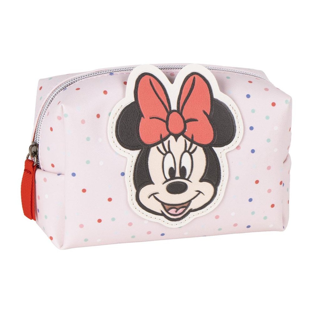 NECESER ASEO VIAJE MINNIE ROSA PASTEL LUNARES DE COLORES | CERDA DISEÑO