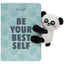 Libreta A5 con Peluche Panda Be Your Best Self MR Wonderful