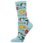 Calcetines algodón media caña guitarra eléctrica Socksmith