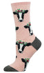 Calcetines de Algodón Media Caña Vaca Rosa Socksmith Pack 1