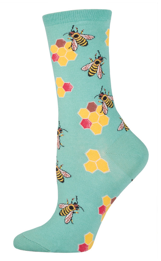 CALCETINES MUJER ALGODON ABEJAS 36-41 | SOCKSMITH | 1 UNIDAD | 8482920093454