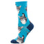 Calcetines de algodón media caña gato azul 36-41 SOCKSMITH