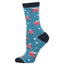 Calcetines de Bambu media caña ajolote azul SOCKSMITH