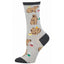 Calcetines de algodón media caña Capybara café SOCKSMITH