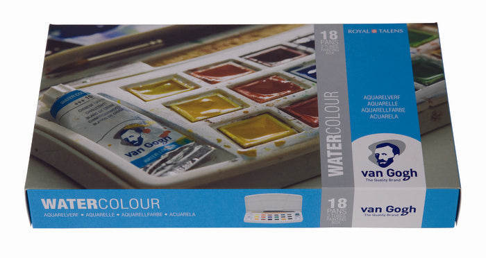 ACUARELA VAN GOGH ESTUCHE PLASTICO 18 COLORES | 1 UNIDADES | (TALENS ESPAÑA)