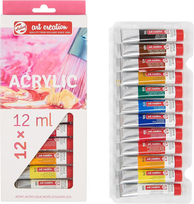 PINTURA ACRILICO TALENS ART CREATION ESTUCHE 12 X 12 ML | 1 UNIDADES | (TALENS ESPAÑA)