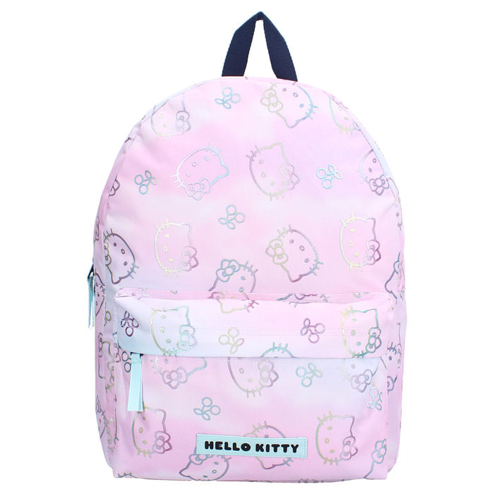 MOCHILA INFANTIL DELANTERO HELLO KITTY PARTY IRIDISCENTE | VADOBAG