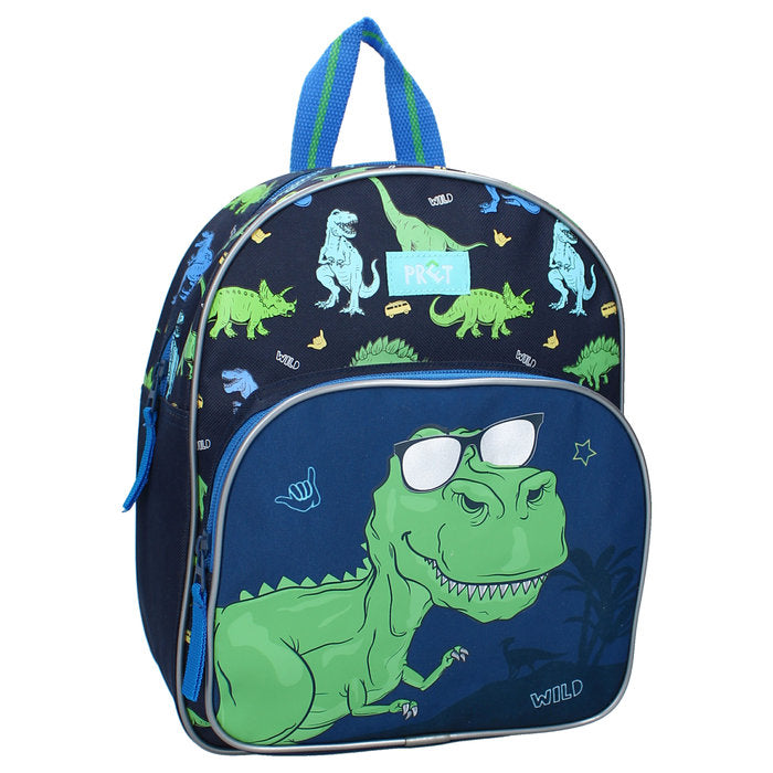 MOCHILA INFANTIL 29CM 2 BOLSILLOS DINO HAPPY GO LUCKY | VADOBAG
