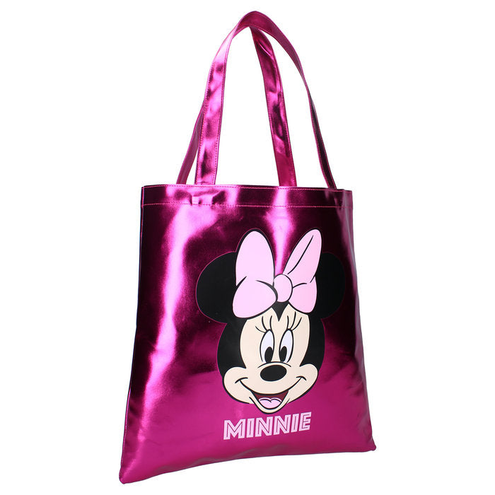 BOLSA DE TELA CON ASAS SHOPPING METALLIC MINNIE | VADOBAG
