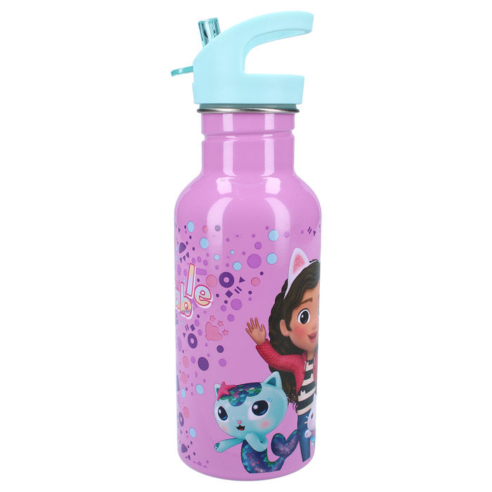 BOTELLA ALUMINIO CON PAJITA 500ML GABBY'S TAKE A SIP | VADOBAG | 1 UNIDAD | 8712645318311