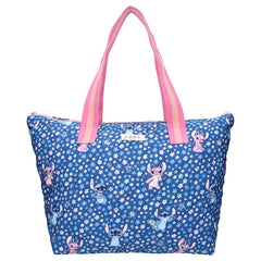 BOLSO SHOPPING ACOLCHADO CON ASAS STITCH FAMOUS FLORAL | VADOBAG