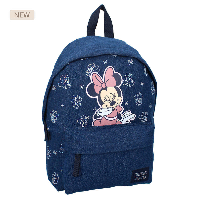 MOCHILA ESCOLAR 37CM MINNIE MOUSE DENIM REVIVAL | VADOBAG