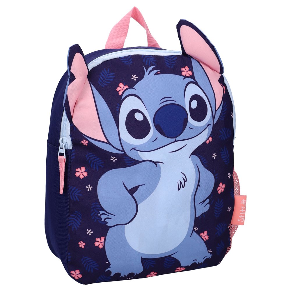 MOCHILA INFANTIL 32X26 STITCH FLUFFY FRIENDS MARINO | VADOBAG