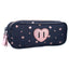 Portatodo Doble Cremallera Gold Hearts Azul VADOBAG