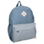 Mochila escolar 39x29 Bolsillo frontal Chess azul combinada VADOBAG