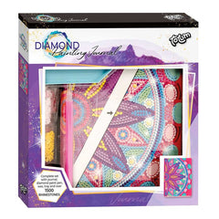 CUADERNO DE PINTURA DIAMANTES MANDALA DE FLORES ROSA MEDIA | TOTUM | 1 UNIDAD | 8714274079700