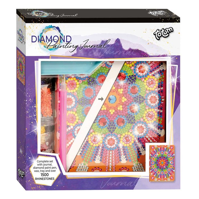CUADERNO DE PINTURA DE DIAMANTES MANDALA CALEIDOSCOPIO MEDI | TOTUM | 1 UNIDAD | 8714274079724