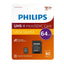 Tarjeta microSDHC 64GB Clase 10 U1 + adaptador