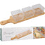 Set para Aperitivos Tabla y 3 Cuencos de Cristal Koopman