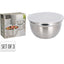 Set 3 Fiambreras Acero Inoxidable Koopman