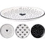 Plato Gres 205 mm Black & White Koopman