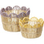 Set de 2 cestas cuerda de papel Koopman 24x24x17cm y 20x20x14cm