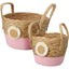 Set de 2 cestas Margarita colores surtidos Koopman