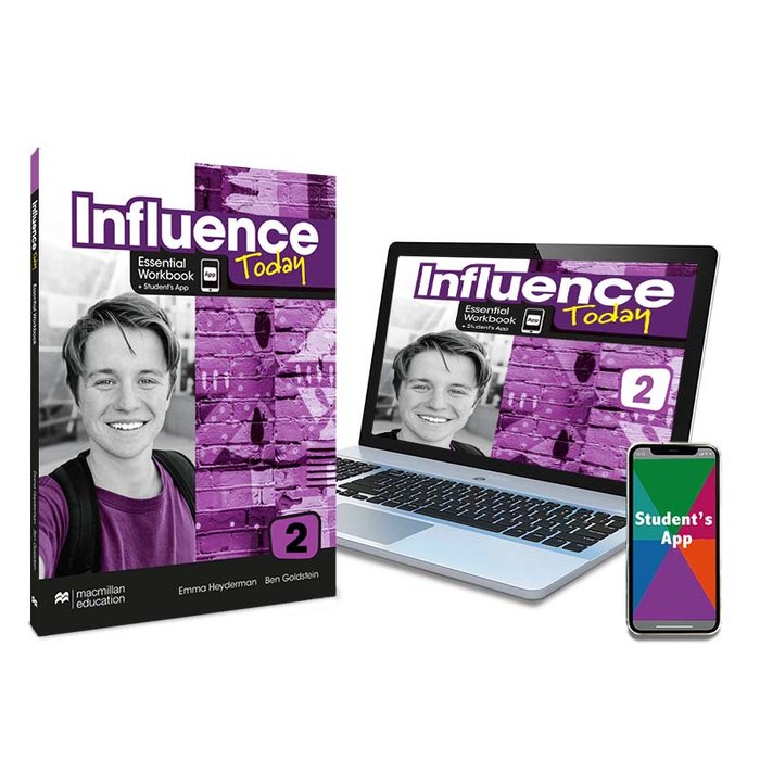 INFLUENCE TODAY 2 Essential Workbook, Competence Evaluation Tracker y Student's App | Varios autores | 9781380086136 (MACMILLAN)